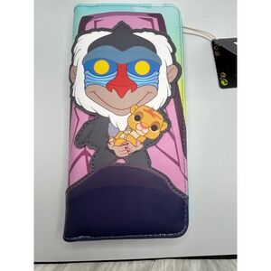 Loungefly Pride Rock Zip Disney Lion King Rafiki Simba Zip Around Wallet New#346